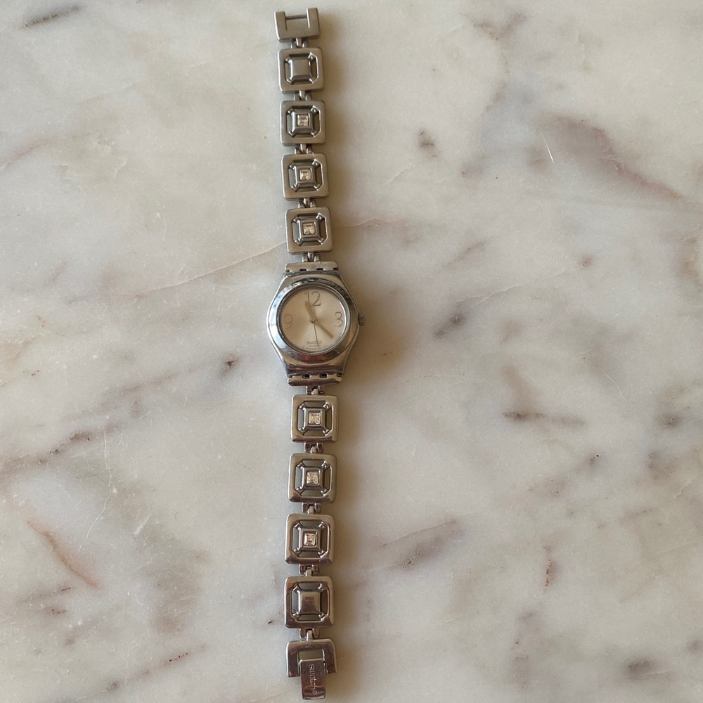 Swatch with Swarovski crystals